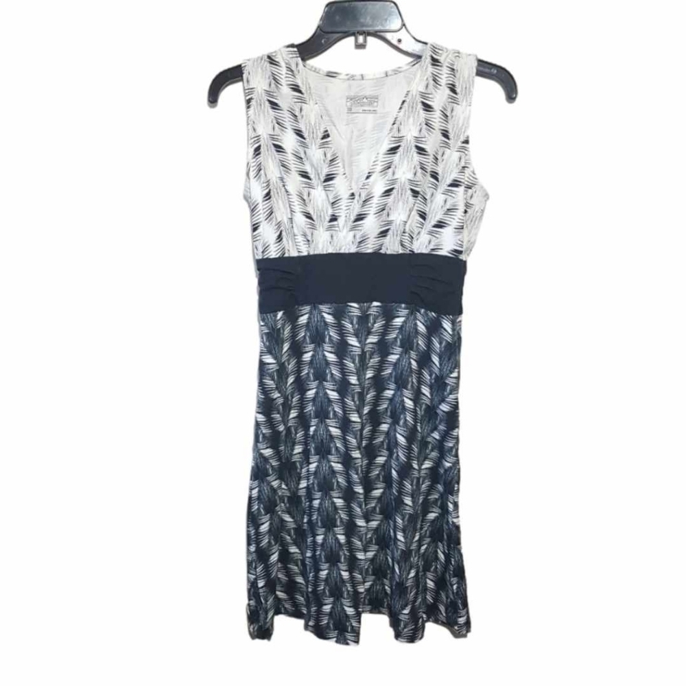 Patagonia Margot Sleeveless Dress Organic Cotton Leaf Print